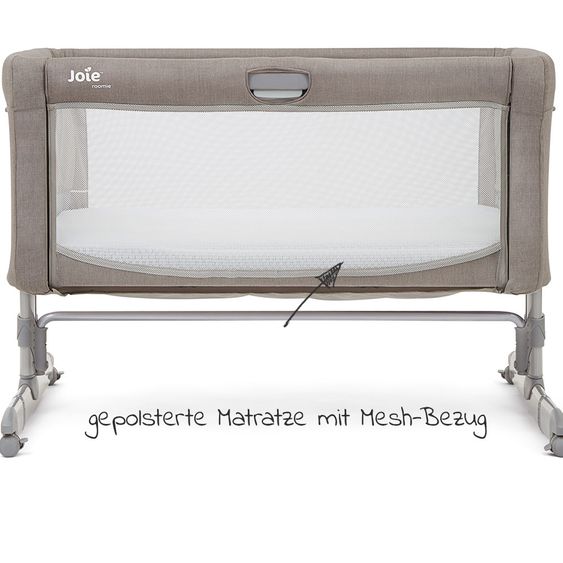 joie Beistell- & Reisebett Roomie inkl. Matratze & Transporttasche - Walnut