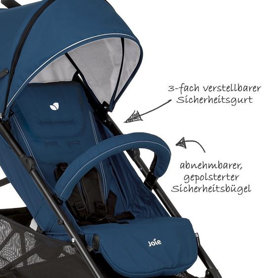 joie Buggy Brisk LX inkl. Regenschutz - Midnight Navy