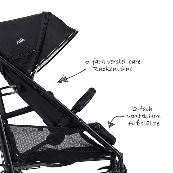 joie Buggy Brisk LX inkl. Regenschutz - Universal Black