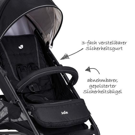 joie Buggy Brisk LX inkl. Regenschutz - Universal Black