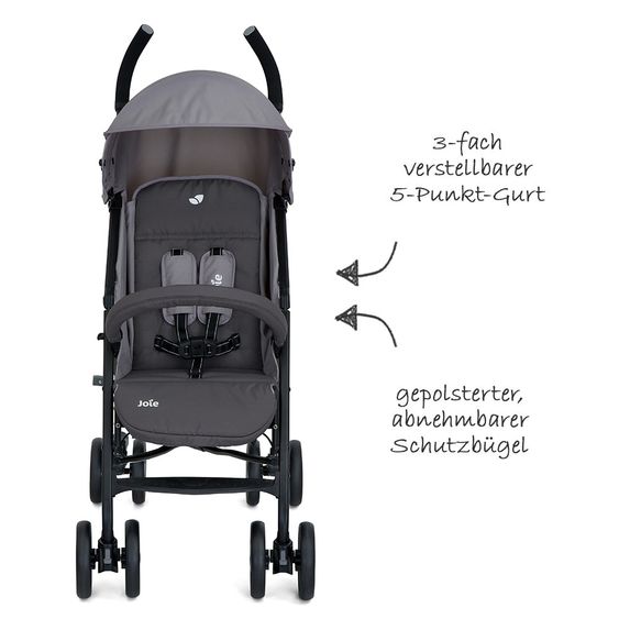 joie Buggy Nitro LX inkl. Regenverdeck - Dark Pewter