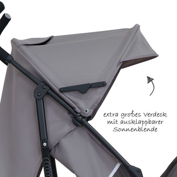 joie Buggy Nitro LX inkl. Regenverdeck - Dark Pewter