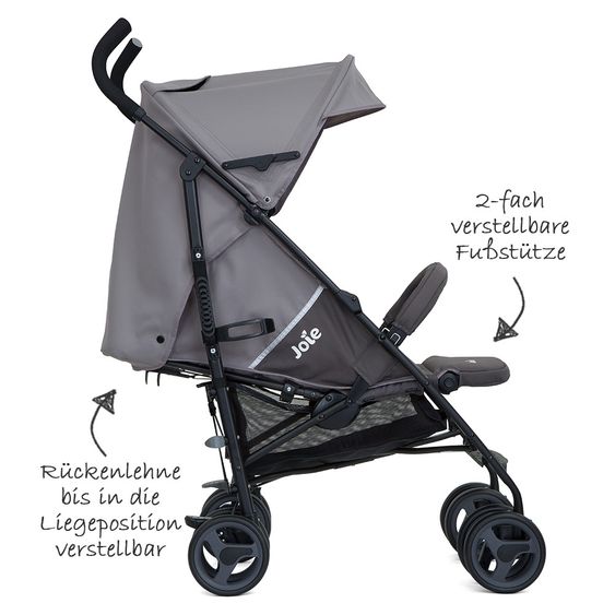 joie Buggy Nitro LX inkl. Regenverdeck - Dark Pewter