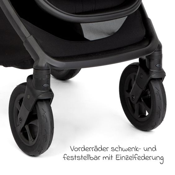 joie Buggy & Sportwagen Alore bis 22 kg belastbar mit Liegeposition, umsetzbarer & höhenverstellbarer Sportsitz, Teleskop-Schieber inkl. Adapter & Regenschutz - Pebble