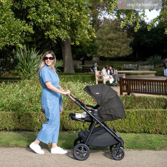 joie Buggy & Sportwagen Alore bis 22 kg belastbar mit Liegeposition, umsetzbarer & höhenverstellbarer Sportsitz, Teleskop-Schieber inkl. Adapter & Regenschutz - Pebble