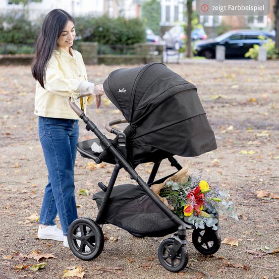 joie Buggy & Sportwagen Alore bis 22 kg belastbar mit Liegeposition, umsetzbarer & höhenverstellbarer Sportsitz, Teleskop-Schieber inkl. Adapter & Regenschutz - Pebble