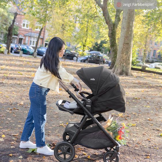 joie Buggy & Sportwagen Alore bis 22 kg belastbar mit Liegeposition, umsetzbarer & höhenverstellbarer Sportsitz, Teleskop-Schieber inkl. Adapter & Regenschutz - Pebble