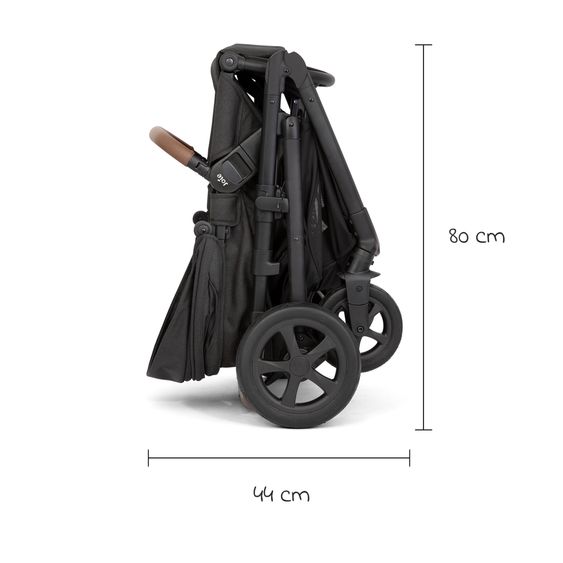 joie Buggy & Sportwagen Alore bis 22 kg belastbar mit Liegeposition, umsetzbarer & höhenverstellbarer Sportsitz, Teleskop-Schieber inkl. Adapter & Regenschutz - Shale