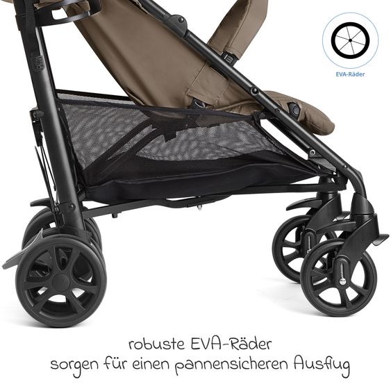 joie Buggy & Sportwagen Brisk LX bis 22 kg belastbar mit Liegefunktion & Einhand-Faltung - Beach