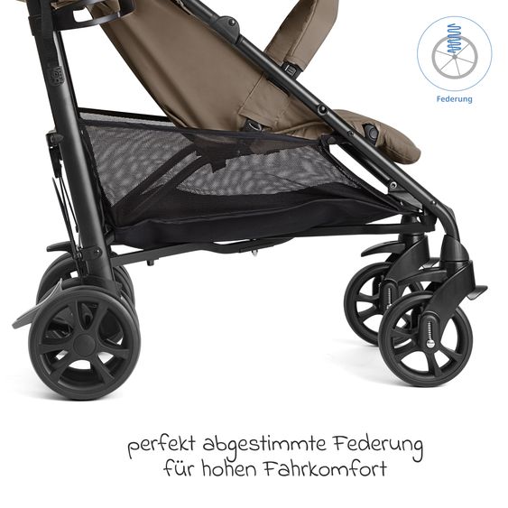 joie Buggy & Sportwagen Brisk LX bis 22 kg belastbar mit Liegefunktion & Einhand-Faltung - Beach