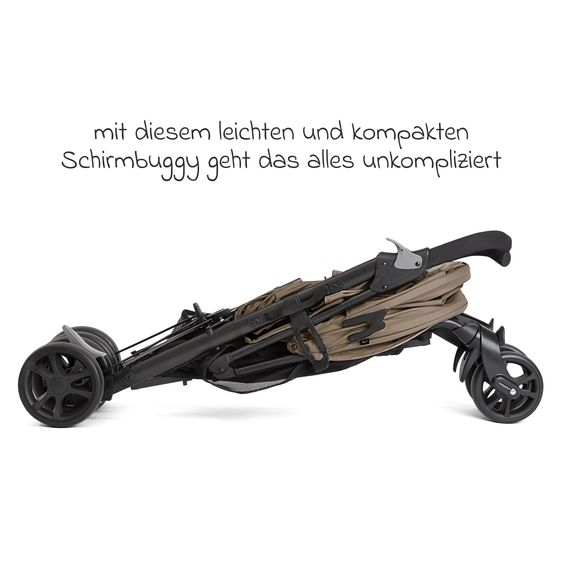 joie Buggy & Sportwagen Brisk LX bis 22 kg belastbar mit Liegefunktion & Einhand-Faltung - Beach