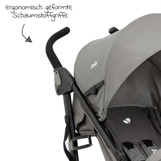 joie Buggy & Sportwagen Brisk LX bis 22 kg belastbar mit Liegefunktion & Einhand-Faltung - Dark Pewter