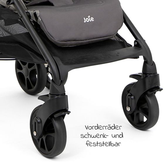 joie Buggy & Sportwagen Brisk LX bis 22 kg belastbar mit Liegefunktion & Einhand-Faltung - Dark Pewter