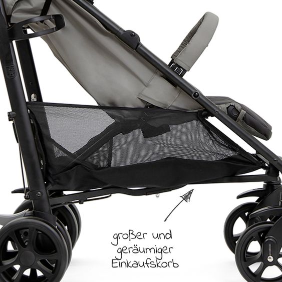 joie Buggy & Sportwagen Brisk LX bis 22 kg belastbar mit Liegefunktion & Einhand-Faltung - Dark Pewter