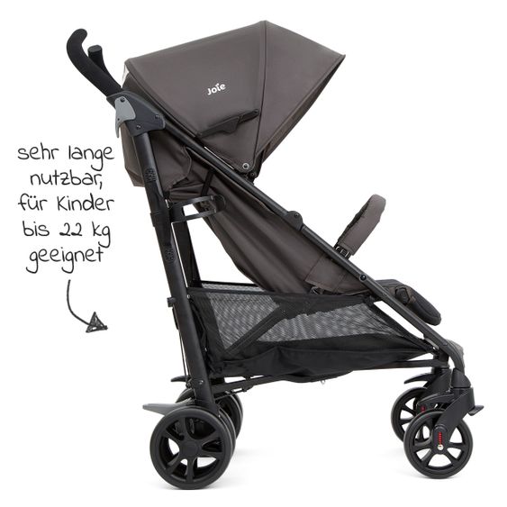 joie Buggy & Sportwagen Brisk LX bis 22 kg belastbar mit Liegefunktion & Einhand-Faltung - Ember