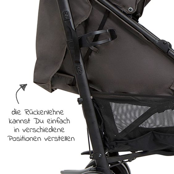 joie Buggy & Sportwagen Brisk LX bis 22 kg belastbar mit Liegefunktion & Einhand-Faltung - Ember