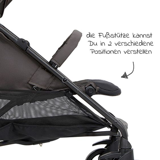 joie Buggy & Sportwagen Brisk LX bis 22 kg belastbar mit Liegefunktion & Einhand-Faltung - Ember