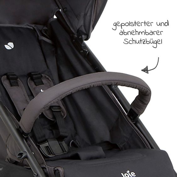 joie Buggy & Sportwagen Brisk LX bis 22 kg belastbar mit Liegefunktion & Einhand-Faltung - Ember