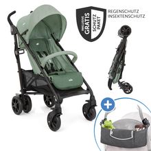 Buggy & Sportwagen Brisk LX bis 22 kg belastbar mit Liegefunktion,Einhand-Faltung inkl. Organizer Hug it!, Insektenschutz & Regenschutz - Laurel