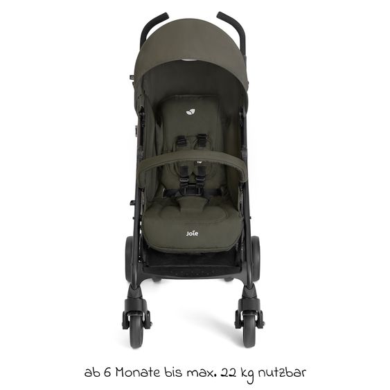 joie Buggy & Sportwagen Brisk LX bis 22 kg belastbar mit Liegefunktion & Einhand-Faltung - Sage