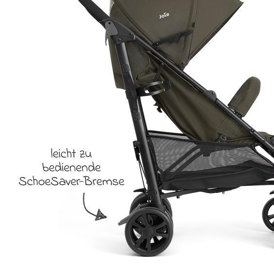 joie Buggy & Sportwagen Brisk LX bis 22 kg belastbar mit Liegefunktion & Einhand-Faltung - Sage