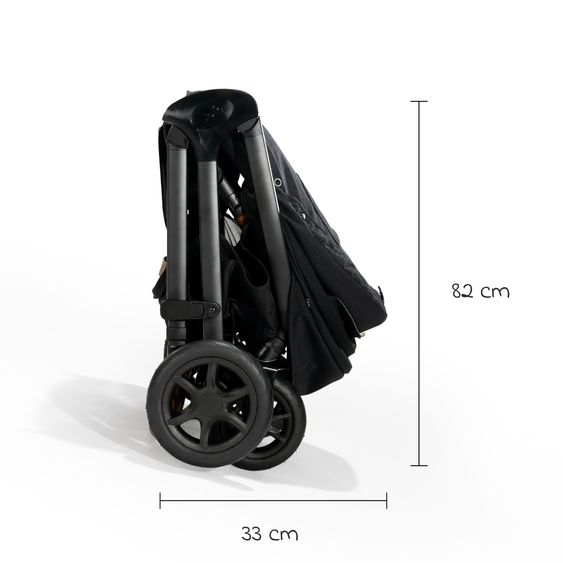 Joie Signature Buggy & Sportwagen Finiti bis 22 kg belastbar mit Liegeposition, Kinderwagenkette - Teleskopschieber,Sportsitz, Adapter, Rückenpolster, Getränkehalter, Crossbody-Bag & Zubehörpaket - Signature - Eclipse