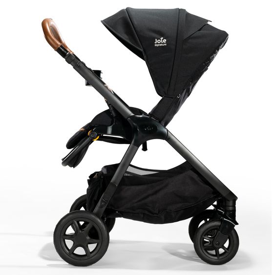 Joie Signature Buggy & Sportwagen Finiti bis 22 kg belastbar mit Liegeposition, Kinderwagenkette - Teleskopschieber,Sportsitz, Adapter, Rückenpolster, Getränkehalter, Crossbody-Bag & Zubehörpaket - Signature - Eclipse