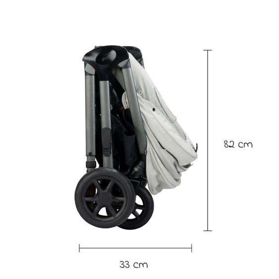 Joie Signature Buggy & Sportwagen Finiti bis 22 kg belastbar mit Liegeposition, Kinderwagenkette - Teleskopschieber,Sportsitz, Adapter, Rückenpolster, Getränkehalter, Crossbody-Bag & Zubehörpaket - Signature - Oyster