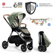 Buggy & Sportwagen Finiti bis 22 kg belastbar mit Liegeposition, Kinderwagenkette - Teleskopschieber,Sportsitz, Adapter, Rückenpolster, Getränkehalter, Crossbody-Bag & Zubehörpaket - Signature - Pine