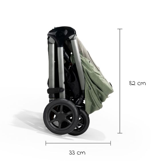 Joie Signature Buggy & Sportwagen Finiti bis 22 kg belastbar mit Liegeposition, Teleskopschieber, umsetzbarer Sportsitz inkl. Regenschutz, Adapter, Rückenpolster, Getränkehalter & Crossbody-Bag - Signature - Pine