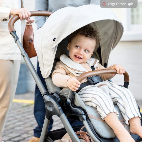 Joie Signature Buggy & Sportwagen Finiti bis 22 kg belastbar mit Liegeposition, Teleskopschieber, umsetzbarer Sportsitz inkl. Regenschutz, Adapter, Rückenpolster, Getränkehalter & Crossbody-Bag - Signature - Pine