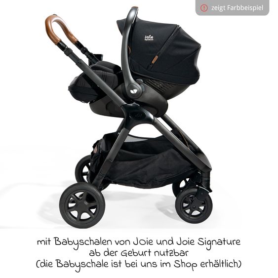 Joie Signature Buggy & Sportwagen Finiti bis 22 kg belastbar mit Liegeposition, Teleskopschieber, umsetzbarer Sportsitz inkl. Regenschutz, Adapter, Rückenpolster, Getränkehalter & Crossbody-Bag - Signature - Pine