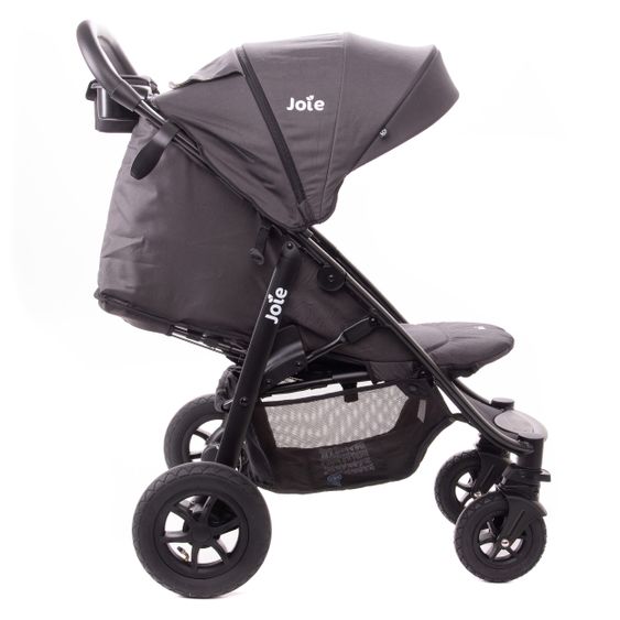 joie Buggy & Sportwagen Litetrax 4 AIR Luftreifen, Schieber-Ablagefach, Regenschutz & Insektenschutz - Coal