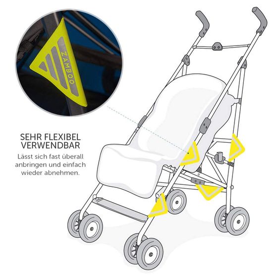 joie Buggy & Sportwagen Litetrax 4 Air mit Luftreifen inkl. Regenschutz, Insektenschutz und Reflektor-Kit - Chromium