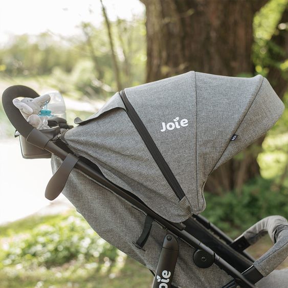 joie Buggy & Sportwagen Litetrax 4 Air mit Luftreifen inkl. Regenschutz, Insektenschutz und Reflektor-Kit - Chromium