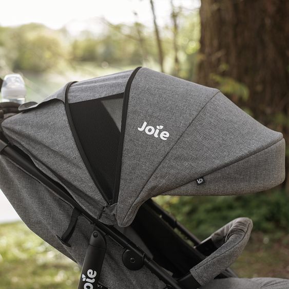 joie Buggy & Sportwagen Litetrax 4 Air mit Luftreifen inkl. Regenschutz, Insektenschutz und Reflektor-Kit - Chromium