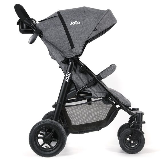 joie Buggy & Sportwagen Litetrax 4 Air mit Luftreifen inkl. Regenschutz, Insektenschutz und Reflektor-Kit - Chromium