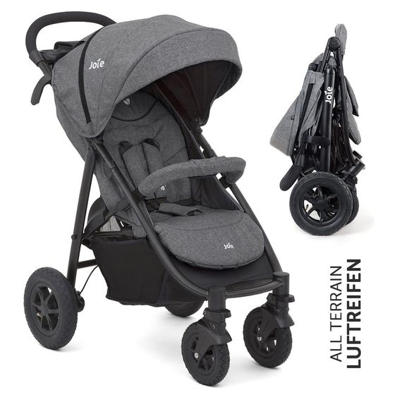 joie Buggy & Sportwagen Litetrax 4 Air mit Luftreifen & Regenschutz - Chromium