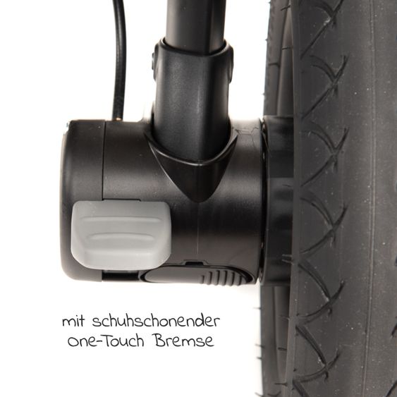 joie Buggy & Sportwagen Litetrax 4 Air mit Luftreifen, Schieber-Ablagefach & Regenschutz inkl. Fußsack Litetrax - Coal