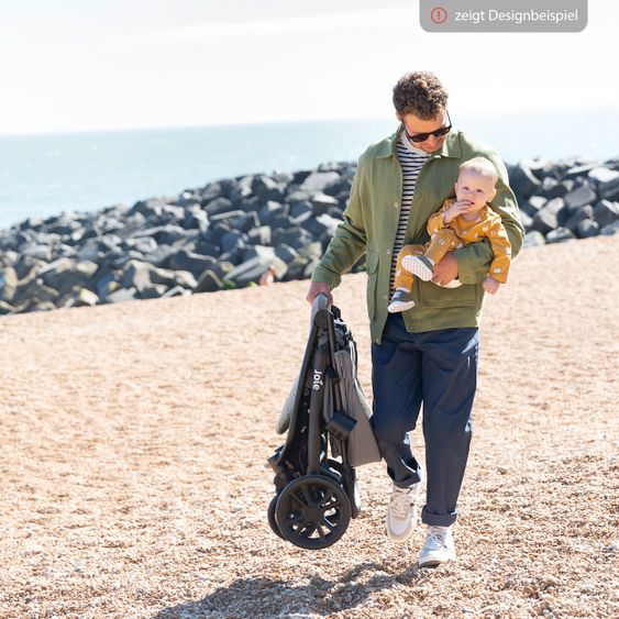 joie Buggy & Sportwagen Litetrax 4 DLX Air mit Luftreifen, Teleskopschieber, Regenschutz bis 22 kg belastbar - Cobblestone