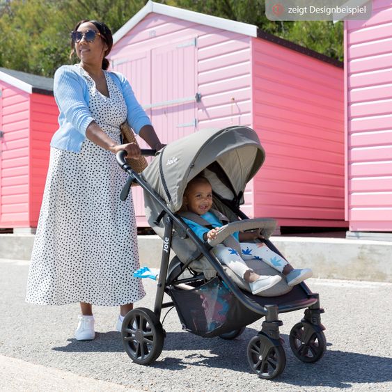 joie Buggy & Sportwagen Litetrax 4 DLX Air mit Luftreifen, Teleskopschieber, Regenschutz bis 22 kg belastbar - Cobblestone