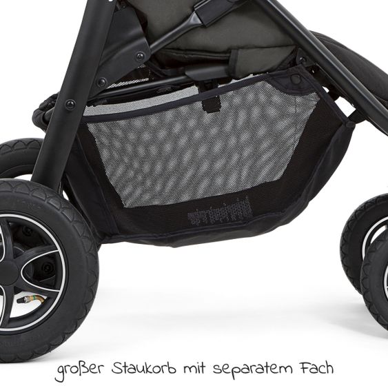 joie Buggy & Sportwagen Litetrax 4 DLX Air mit Luftreifen, Teleskopschieber, Regenschutz bis 22 kg belastbar - Shale