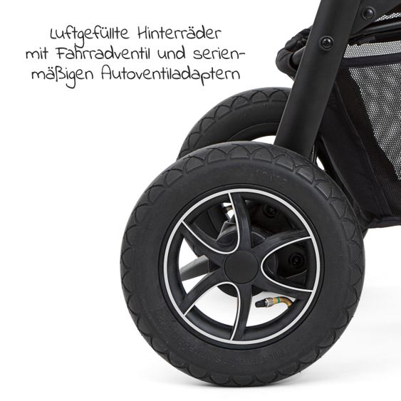 joie Buggy & Sportwagen Litetrax 4 DLX Air mit Luftreifen, Teleskopschieber, Regenschutz bis 22 kg belastbar - Shale