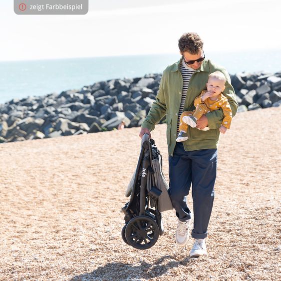 joie Buggy & stroller Litetrax 4 DLX with telescopic slider, rain cover loadable up to 22 kg - Coal