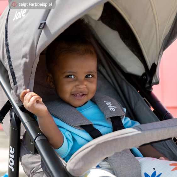 joie Buggy & stroller Litetrax 4 DLX with telescopic slider, rain cover loadable up to 22 kg - Coal