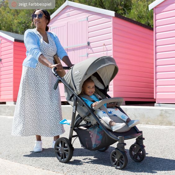 joie Buggy & stroller Litetrax 4 DLX with telescopic slider, rain cover loadable up to 22 kg - Coal