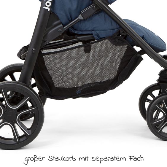 joie Buggy & stroller Litetrax 4 DLX with telescopic slider, rain cover loadable up to 22 kg - Deep Sea