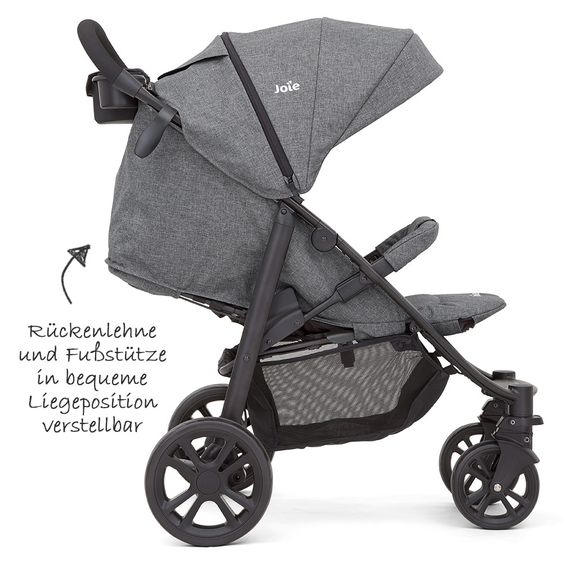 joie Buggy & Sportwagen Litetrax 4 inkl. Regenschutz - Chromium