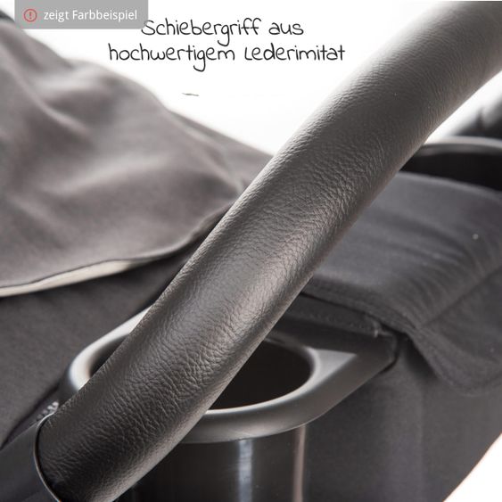 joie Buggy & Sportwagen Litetrax 4 mit Schieber-Ablagefach & Regenschutz - Gray Flannel