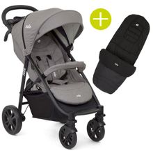 Buggy & Sportwagen Litetrax 4 mit Schieber-Ablagefach & Regenschutz inkl. Fußsack Litetrax - Gray Flannel